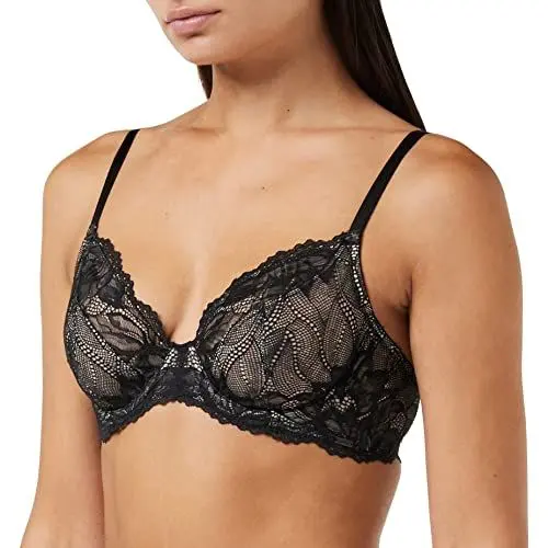 Produktbild: Calvin Klein Damen BH Unlined mit Bügel, Schwarz (Black), 65E