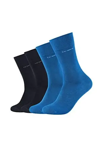 Produktbild: Camano Unisex Socken für Damen und Herren Businesssocken Komfortbund Bequem Langlebig Baumwolle Soft mit verstärktem Fersen- und Zehenbereich 4er Pack 43/46 daphne