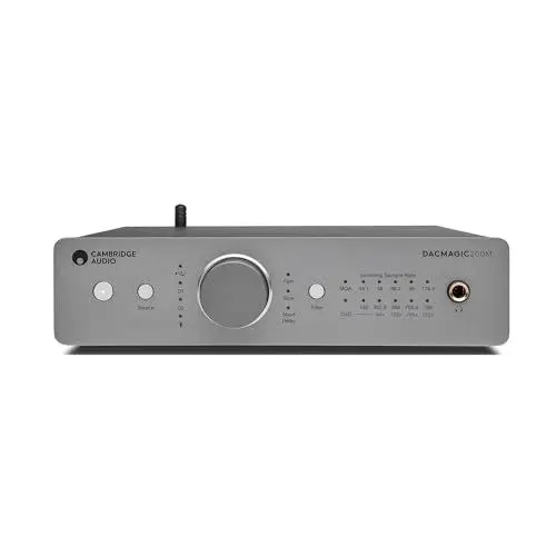 Produktbild: Cambridge Audio DacMagic 200M - MQA HiFi DAC und Kopfhörerverstärker mit Bluetooth - PC/MAC-Unterstützung mit USB-Anschluss - Verarbeitung digitaler Dateien bis zu 24/768 oder DSD512 - Lunar Grey