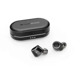 Produktbild: Cambridge Audio Melomania M100 Earbuds - In Ear True Wireless Kopfhörer mit aktiver Geräuschunterdrückung, Hi-Fi Sound, Bluetooth, kombinierte 52 Stunden Akkulaufzeit mit Ladecase - Schwarz