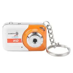 Produktbild: Digitalkamera, Kompakte HD-Videokamera mit Bewegungserkennung, -Kamera, Tragbare -Daumenkamera, Persönliche Pocket-DV-Unterstützung, 32 GB TF-Karte für Teenager, Kinder (Orange)