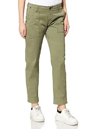 Produktbild: Camel Active Womenswear Damen Camel Active Womenswear Trouser, Kahki(khaki (33)), Gr. 30/30 Hose, Oliv, 30W / 30L