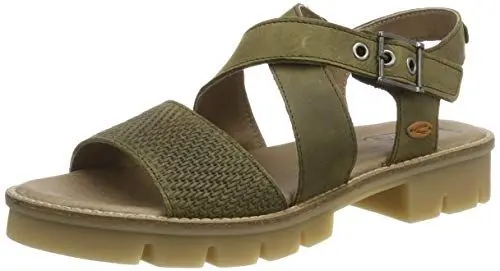 Produktbild: camel active Damen Canberra S. 71 Plateausandalen, Grün (Olive 3)