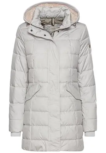 Produktbild: camel active Damen Gesteppte Jacke mit Abnehmbarer Kapuze Grau, womenswear-40