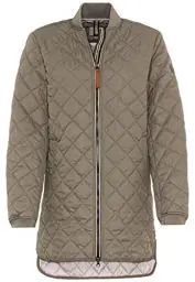 Produktbild: camel active Damen Kurzmantel aus recyceltem Polyester Coat, Oliv, 48