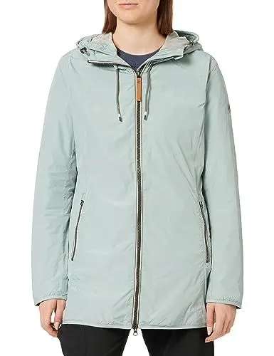 Produktbild: camel active Damen Langer Windbreaker mit weichem Plüschfutter Blau-Grau, womenswear-38