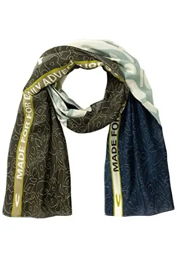 Produktbild: camel active Damen Schal mit sommerlichem Blätterprint Blau, womenswear-OS