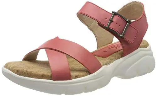 Produktbild: camel active Damen Vision Plateausandalen, Rot (berry 02), 42 EU