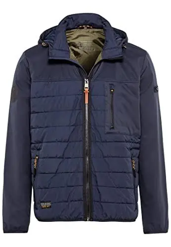 Produktbild: camel active Herren Hybrid-Blouson mit Kapuze Blau, menswear-54