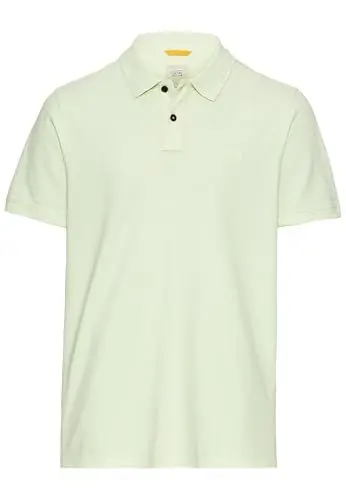 Produktbild: camel active Herren Kurzarm Poloshirt aus Baumwolle Hellgrün, Menswear-XL