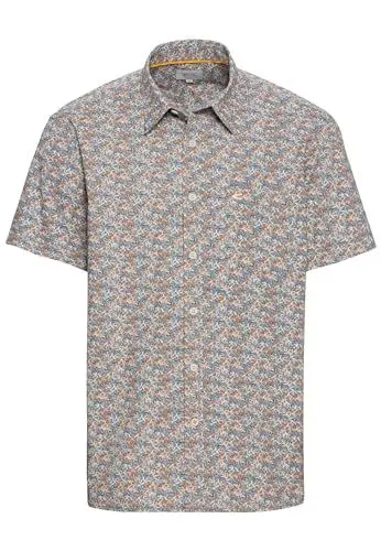 Produktbild: camel active Herren Kurzarmhemd mit Allover-Print Mehrfarbig, menswear-3XL