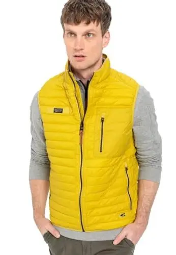 Produktbild: camel active Herren Leichte Steppweste aus recyceltem Polyamid Gelb, menswear-56