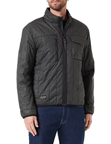Produktbild: camel active Herren Stepp-Blouson mit Stehkragen Dunkelgrün, menswear-52
