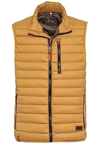 Produktbild: camel active Herren Steppweste aus 100% recyceltem Polyamid Beige-Braun, menswear-52