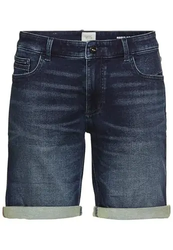 Produktbild: camel active Herren fleXXXactive® Jeansshorts im Regular Fit Dunkelblau, menswear-34IN