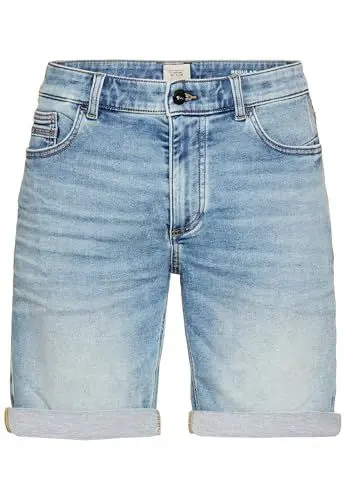 Produktbild: camel active Herren fleXXXactive® Jeansshorts im Regular Fit Hellblau, menswear-34IN