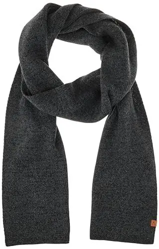 Produktbild: camel active Herren glatter Strickschal, Schwarz, OS