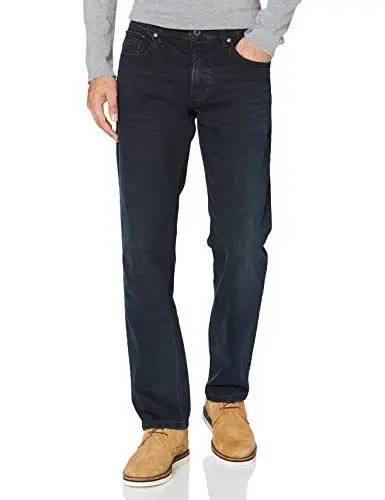 Produktbild: camel active Herren Relaxed Fit 5-Pocket Jeans mit leichten Used-Effekten Dunkelblau, menswear-34/36