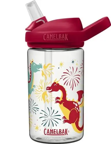 Produktbild: Camelbak Eddy+ Kids 0,4L Trinkflasche, Firework Dragon/Spring