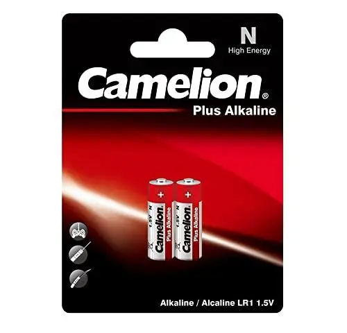 Produktbild: Camelion 11000201 - Plus Alkaline High Energy Batterie N/LR1/Lady mit 1,5 Volt, 2er Set, Kapazität 750 mAh