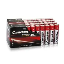 Produktbild: Camelion 11104003 - Batterien Plus Alkaline AAA / LR03, 40 Stück, Kapazität 1250 mAh, leistungsstarke Einwegbatterien für elektronische Alltagsgeräte zur optimalen Energieversorgung