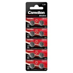 Produktbild: Camelion Knopfzelle AG 13 Alkaline 1,5 V Quecksilberfrei entspricht 357/LR44