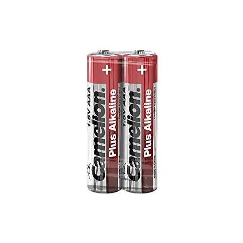 Produktbild: Camelion Plus Micro AAA LR 03 Alkali Batterie (2 Stück) (in Schrumpffolie verpackt)