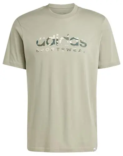 Produktbild: adidas Herren CAMO LINEAR Graphic Tee, Silver Pebble, M
