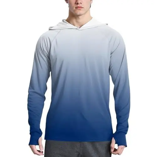 Produktbild: Camouflage Militär Pullover Herren Kapuzenpullover Hemd mit Kapuze Bw Tshirt Langarmshirts Zip Off Hose Hoody Männer Sodom Shirt Schwarzer Hoodie Blau L