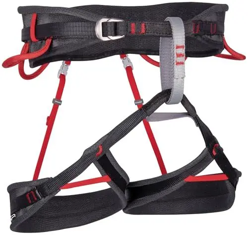 Produktbild: CAMP Velocity Schwarz - Komfortabler Leichter Klettergurt, Größe S - Farbe Black - Red