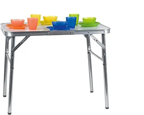Produktbild: Camp Active Klapptisch - Höhenverstellbare Tischfüße - Ultraleicht aus Aluminium - 75x55x60cm