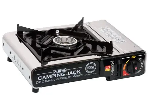Produktbild: Camping Jack Gaskocher Set Kocher im Tragekoffer mit Gaskartuschen Menge Frei Wählbar (Einzeln Gaskocher)