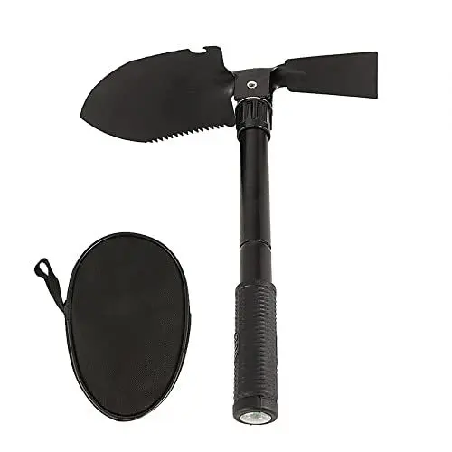 Produktbild: Camping Klappschaufel Notfallschaufel multifunktionale Gartenschaufel mit rutschfestem Griff für Bergsteigen Erkundung Angeln Wandern