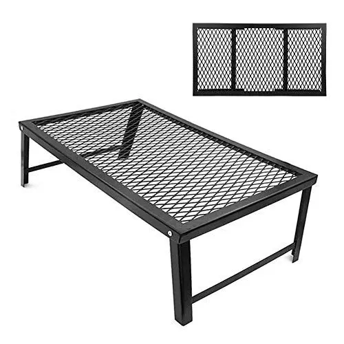 Produktbild: Camping Rack Klapptische 57×31×4 Outdoor Klapptisch Tragbare Eisen Camping Picknick Integrierte Camp Grill Rack