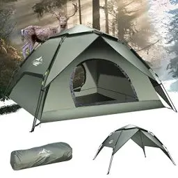 Produktbild: Mimajor Zelt 2 Personen Camping Zelt - Wurfzelt Pop Up Kuppelzelte Wasserdicht Winddicht Ultraleichte Zelte Kuppelzelt UV Schutz Einfache Einrichtung für Trekking, Familien, Rucksackreisen