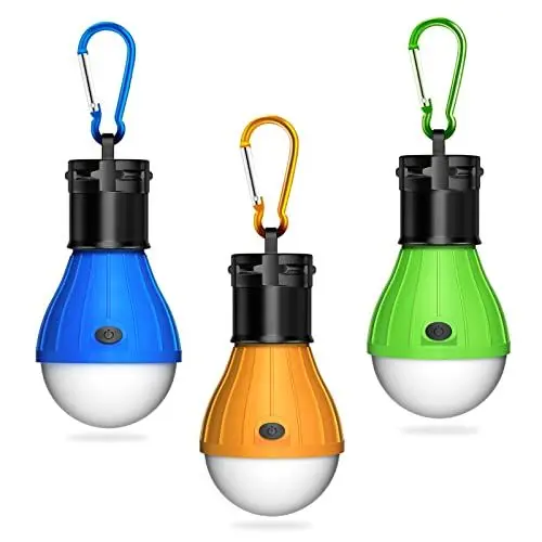 Produktbild: Camping Zubehör, Winzwon Campinglampe, Zeltlampe, Notfallleuchte LED Camping Laterne Batteriebetrieben, Geschenke für Kinder, Glühbirne Notlicht für Camping Angeln Stromausfall Notfall Hurricane