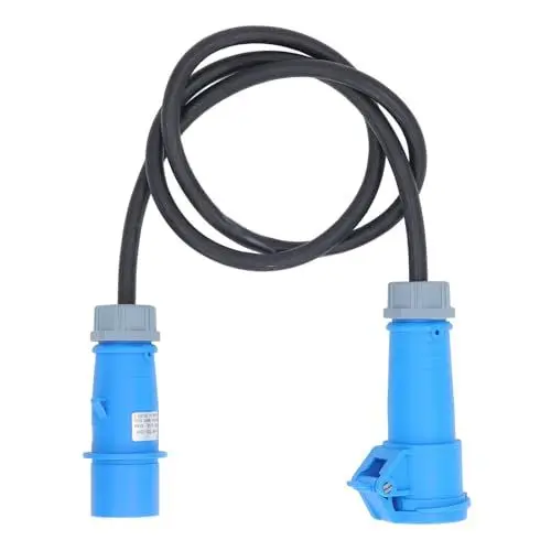 Produktbild: Adapter Kabel, Camping Adapter Kabel Männlich Bis Weiblich 16A Kupplung Hochstrom IP44 Wasserdicht 220-250VAC 3 Pin 2,5 mm² Gummis Ch Lauch 150cm