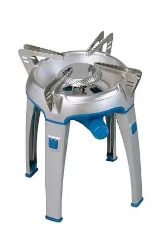 Produktbild: Campingaz Bivouac Gaskocher, Stabiler Campingkocher für Camping, Backpacking oder Festivals, Kompaktes Packmaß, Starke Leistung 2.600 Watt, inklusive Tragetasche, Blau