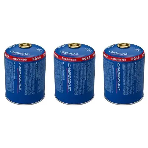 Produktbild: Campingaz CV 470 Plus Ganzjahres-Gaskartuschen 3er-Pack | Ventilkartusche mit patentierter Easy Clic Plus Technologie | Campingkocher, Camping-Grills und Lampen | 450 g Butan/Propan Mischung (85%/15%)
