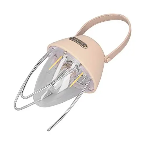 Produktbild: Camping-Hängelaterne, Wiederaufladbare LED-Campinglaterne, 3 Lichtmodi, Hängeleuchte für den Außenbereich, Tragbare Zeltlampe, Cremefarben, Freihändige Taschenlampen