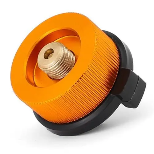 Produktbild: Sxhlseller Campingkocher Adapter, Gaskartuschenkonverter mit Selbstschließfunktion, Kompakt und leicht, für Outdoor Abenteuer, Gasbetrieben
