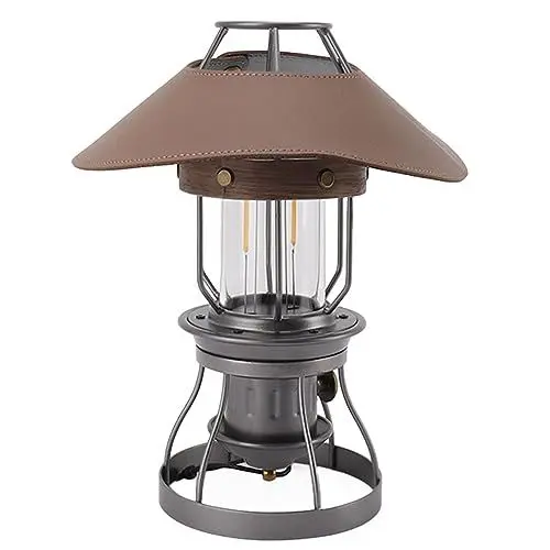 Produktbild: Camping-Lampe, Camping-Beleuchtungslösung, Langlebig, Tragbare Außenlaterne (Grau)