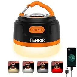 Produktbild: Campinglampe, Camping Lampe Aufladbar LED Camping Laterne USB Zeltlampe 5000mah mit Starker Magnet IP66 Wasserdicht Camping Lampe mit 8 Licht Modi für Wandern, Notfall, Ausfälle, Angeln（Orange）
