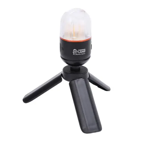 Produktbild: Campinglampe, Tragbare Kleine Taschenlampe, Campinglampe mit Stativ, Multifunktionale Taschenlampe, Weißlichtmodus, Helle Tragbare Magnetische Zeltlampe für den Außenbereich