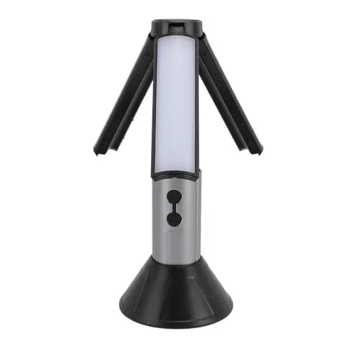 Produktbild: Camping-Laterne, 3000 MAh, Wiederaufladbare Teleskop-Camping-Lichter, Tragbare Zusammenklappbare Camping-Lampe mit Haken und Taschenlampe für Camping, Wandern, Ausfälle, Notfälle