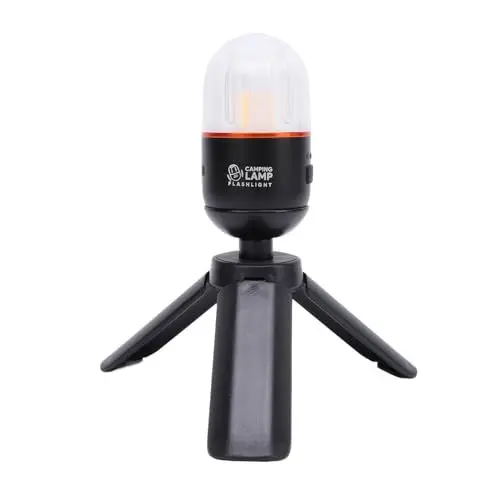 Produktbild: Campinglaterne, Tragbare LED-Campinglaterne mit Stativ, Weißlichtmodus, Wiederaufladbare Taschenlampe, Multifunktionale Notfall-Magnetzeltlampe für Stromausfälle, Wandern, Angeln