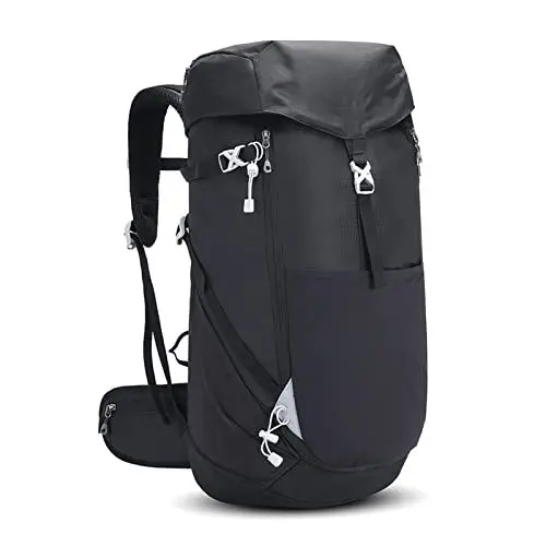 Produktbild: Campingtasche, Leichter, Reißfester Bergsteigerrucksack, Spritzwassergeschützt Zum Wandern (BLACK)