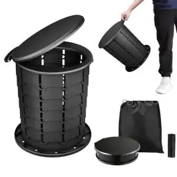 Produktbild: Campingtoilette Faltbare, Zusammenklappbares TöPfchen, Tragbare Toilette Outdoor Camping Toiletten, Camping Wc, Mobile Multifunktionstoilette, Geeignet für Outdoor Camping, Angeln, Stühle (B)