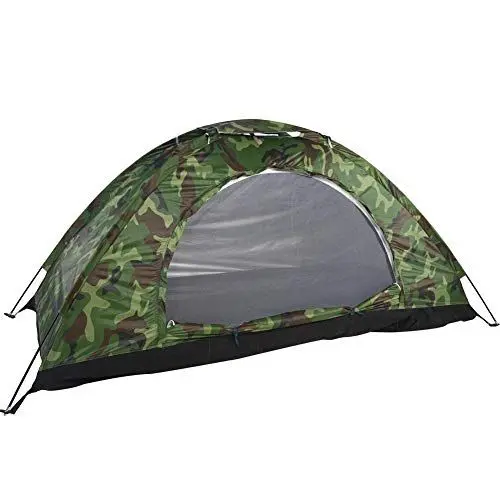 Produktbild: Camping-Zelt - wasserdichte UV protaction Einzel Personen-Zelt Bewegliche Tarnzelt mit Tragetasche for Camping Backpacking Picknick Angeln Außeneinsatz