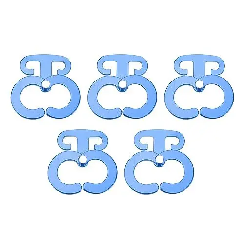 Produktbild: Camping-Zubehör, 5 Stück, Starke Selbstsichernde Camping-Multifunktions-Seilschnalle für den Außenbereich (Blue)